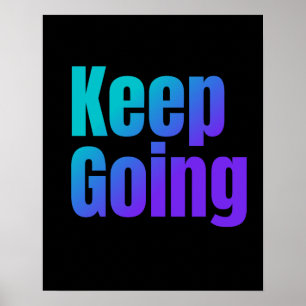 Behålla för färgstark text med inspirationsöverton poster