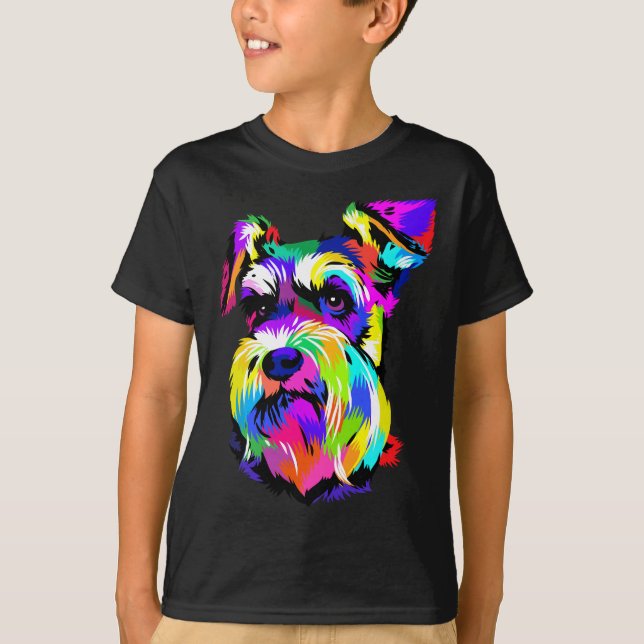 Behålla för Hund av fackminister Schnauzer Djur äl T Shirt (Framsida)