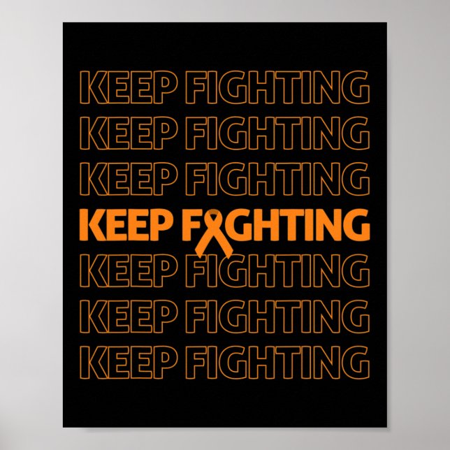 Behålla för medvetandegörande - Kamp mot Orange Ba Poster (Framsidan)
