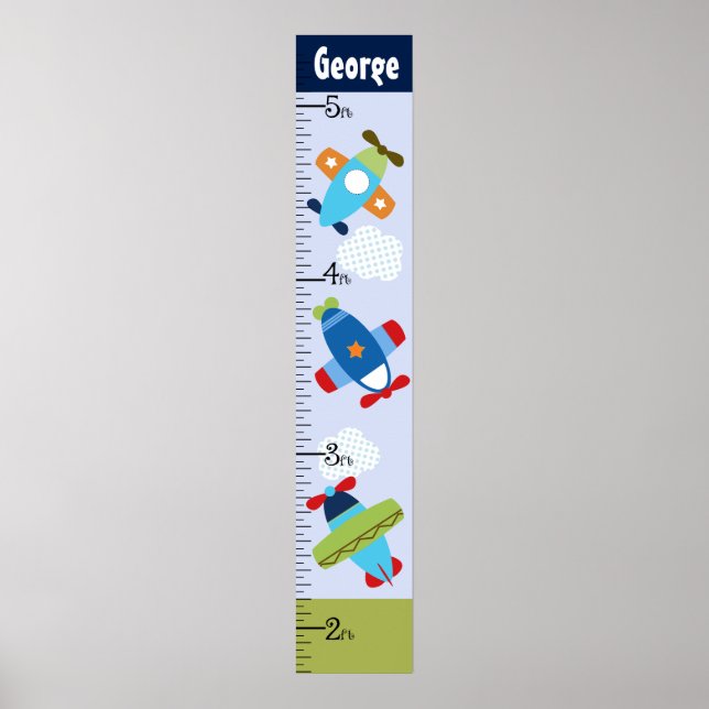 Behålla för personligens flygplanstillväxtdiagram  poster (Framsidan)