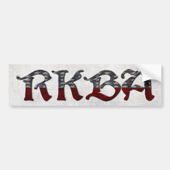 Behålla för RKBA rakt till och björnärmar Bildekal (Framsidan)