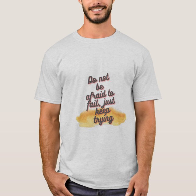 behålla försöker t shirt (Framsida)