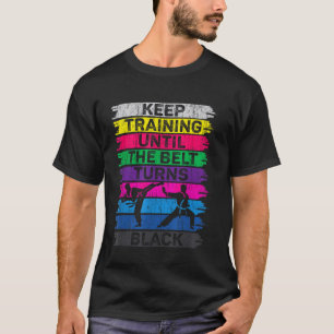 Behålla fram till Bälte-turnarna Black Karate Bo T Shirt