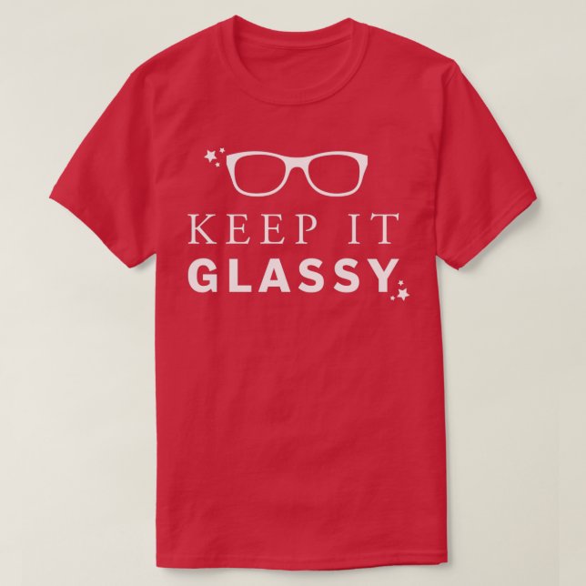 Behålla: Glassy Classy Eyeglasses T Shirt (Design framsida)