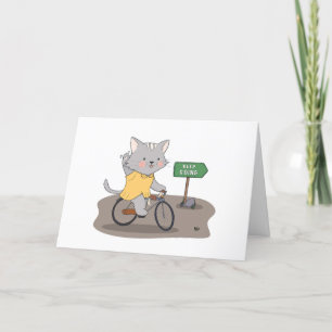 Behålla Going Encouragement Greeting Card Tack Kort