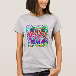 Behålla Gräande Behålla Blommigt Garden T Shirt