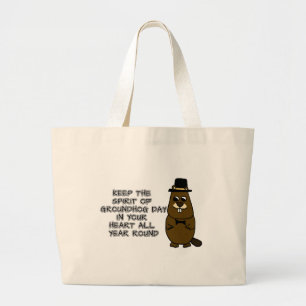 Behålla Groundhog Day i hjärtat Jumbo Tygkasse