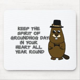 Behålla Groundhog Day i hjärtat Musmatta