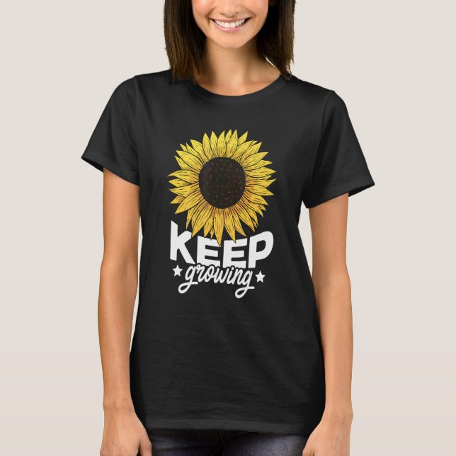 Behålla Growing Flowers Gardener Botanical Gardene T Shirt (Framsida)