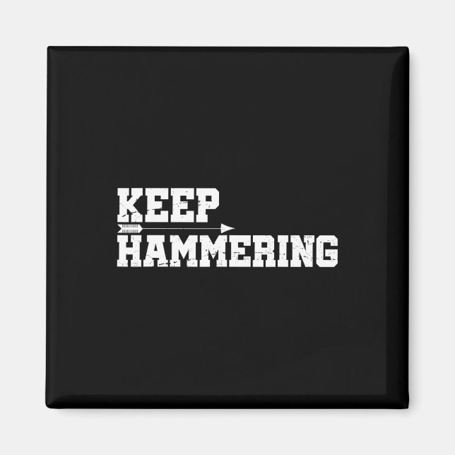 Behålla Hammering Archery Motivational archery Bow Magnet (Framsidan)