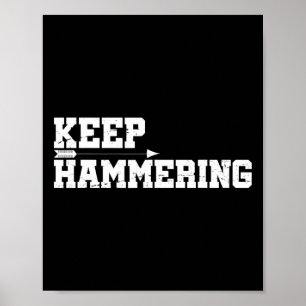Behålla Hammering Archery Motivational archery Bow Poster