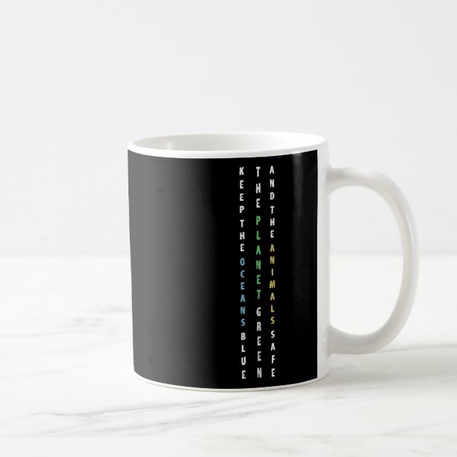 Behålla: Havets blå miljöskyddsklipp Kaffemugg (Höger)