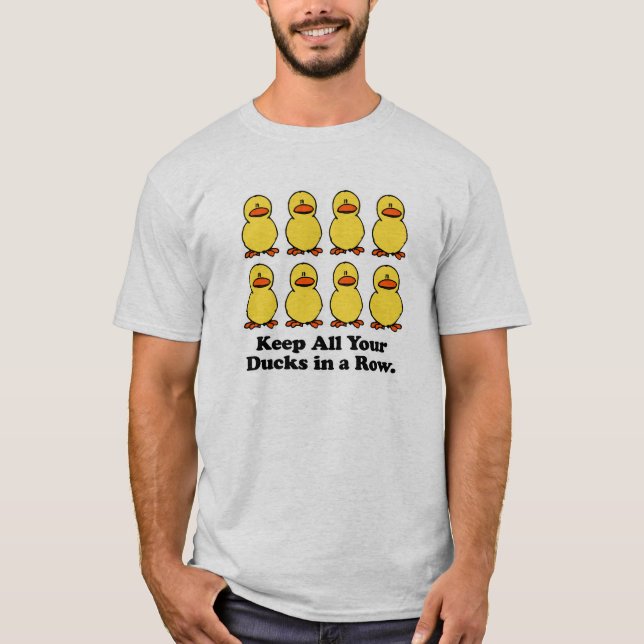 Behålla hela Ankorna på en rad T-shirt (Framsida)