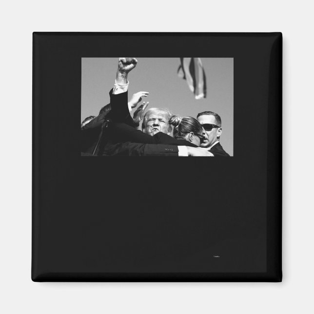 Behålla Him Down Bulletsecure Trump 2024 Magnet (Framsidan)