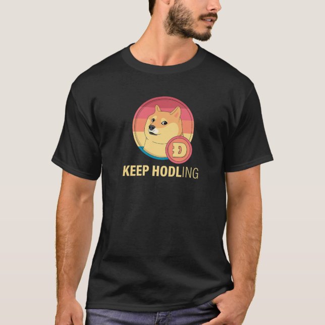 Behålla Hödge Coin Crypto Currency Digital Blo T Shirt (Framsida)