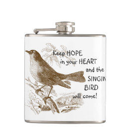Behålla Hope in Your Heart Singing Bird on Gren Fickplunta