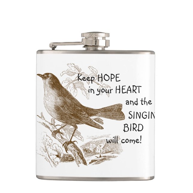 Behålla Hope in Your Heart Singing Bird on Gren Fickplunta (Framsidan)