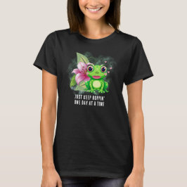 Behålla Hoppin'Colorful Frog Vuxen T-Shirt (levand