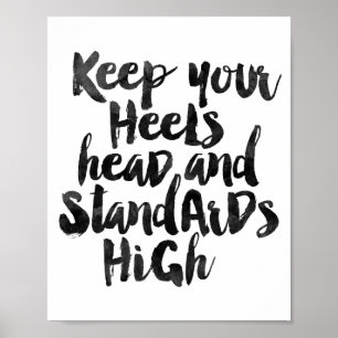 Behålla huvudet och standarderna högt poster