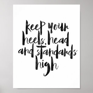 Behålla huvudet och standarderna högt poster