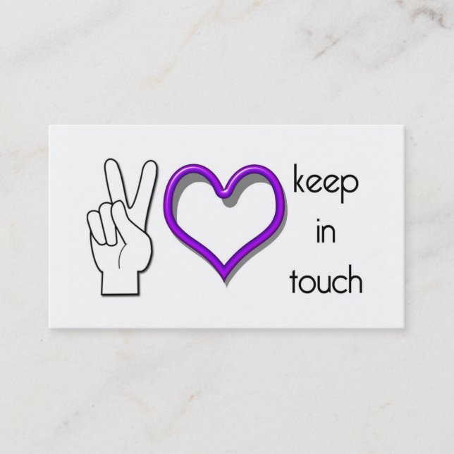 Behålla i handlagkortläger visitkort (Framsida)