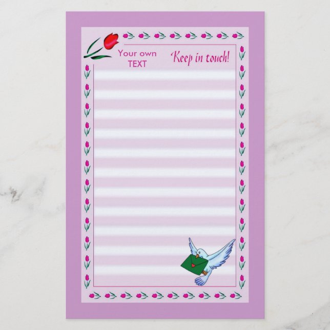 Behålla i Touch Stationery Brevpapper (Framsida)