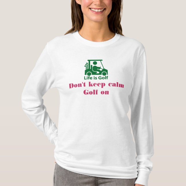 Behålla inte lugn t-shirt (Framsida)