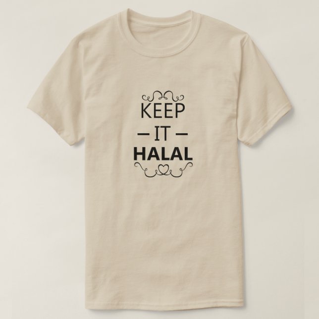 Behålla It Halal T Shirt (Design framsida)