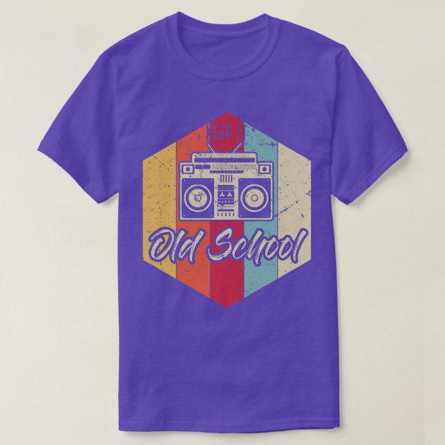 Behålla IT Old school Hip-Skutt Music Rap Hip-Hopp T Shirt (Design framsida)