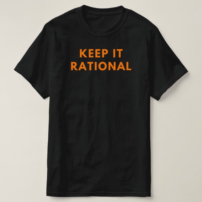 Behålla IT Rational | Funny Math Teacher Quote Gif T Shirt (Design framsida)