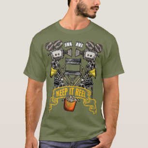 Behålla IT Reel Funny Pun Gift för filmmakare och T Shirt