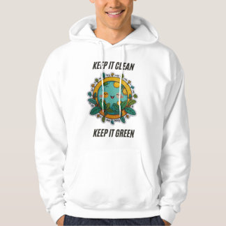 Behålla IT-rengöring och Grönt | Manar Basic Hoodi Hoodie
