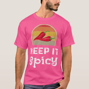 Behålla IT Spicy Chili Cook Av Funny Retro Cooking T Shirt