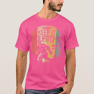 Behålla IT Squatchy Retro Funny Sasquatch Alien Äl T Shirt