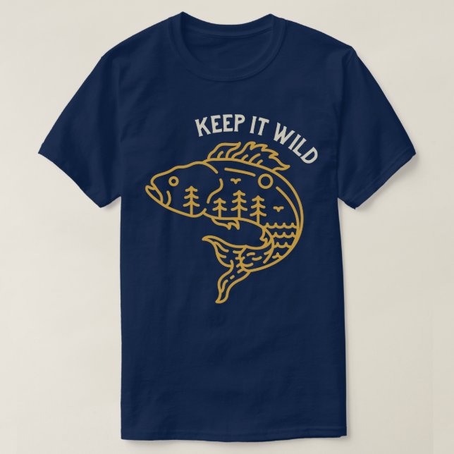 Behålla IT-Vild T Shirt (Design framsida)