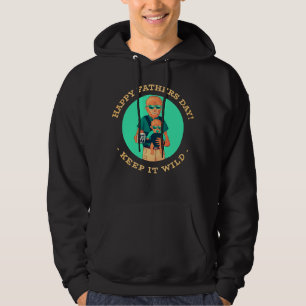 Behålla IT Vild - Werevargen Pappa Far's Day Hoodi Hoodie