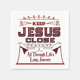 Behålla Jesus Stäng Christian Napkins Pappersservett
