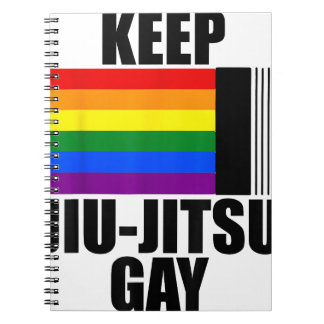 Behålla Jiu Jitsu Gay Shirt LGBT Gay pride Måndage Anteckningsbok