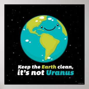 Behålla Jorden Clean Poster