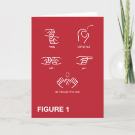 Behålla jul med ditt signeringskort helgkort