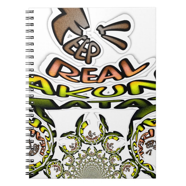 Behålla: Kaleidoscope Art-utskrift/grafik Anteckningsbok Med Spiral (Framsidan)