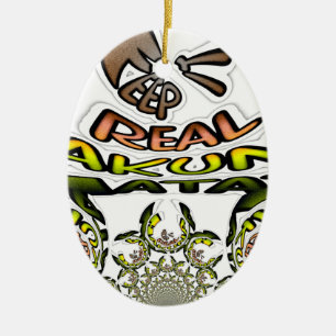 Behålla: Kaleidoscope Art-utskrift/grafik Julgransprydnad Keramik