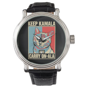 Behålla Kamala och Carry On-A-La Kamala Harris Armbandsur