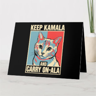 Behålla Kamala och Framföra-A-La LA Kamala Harris Kort