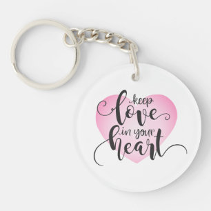 Behålla Kärlek i ditt hjärta Valentine Nyckelked