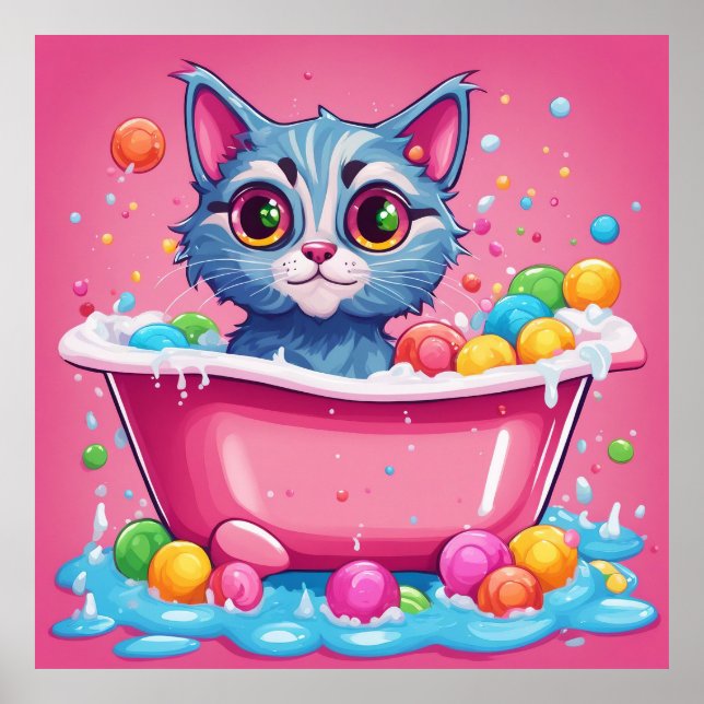 Behålla Kat-design eller utformning av din egen Po Poster (Framsidan)