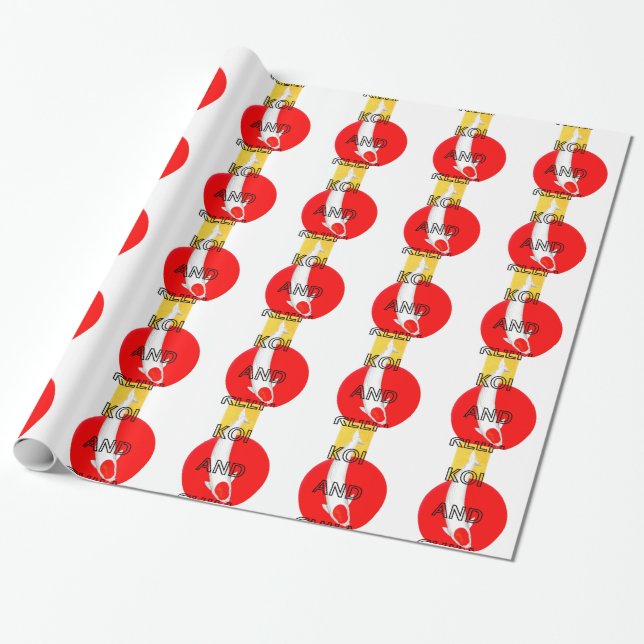 BEHÅLLA KOI OCH CHILL PRESENTPAPPER (Utrullad)