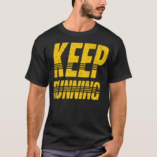 Behålla körs t shirt (Framsida)