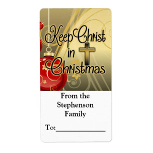 Behålla Kristi jul, Christian Gift Märkre Fraktsedel