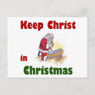 Behålla Kristus i jul Helg Vykort